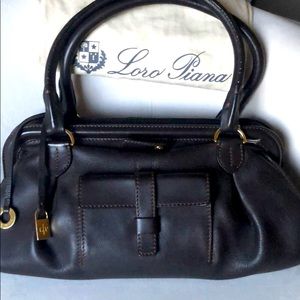 Laura Piana brown clutch bag